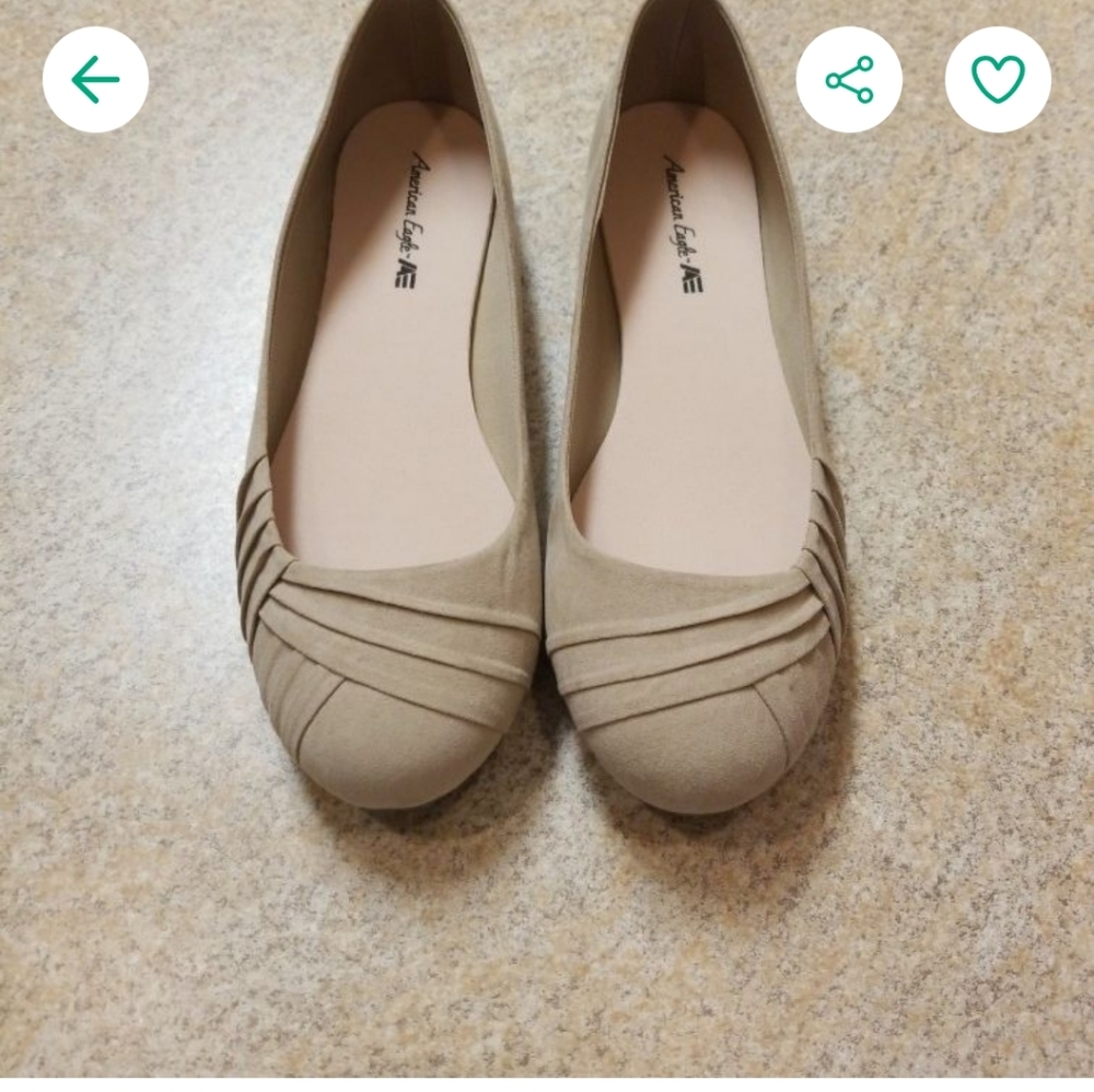 American Eagle Bree Bree flats, tan 11W